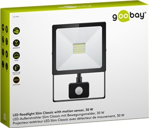 Reflektor zewnętrzny LED, 30 W, Slim Classic, z czujnikiem ruchu Reflektor zewnętrzny LED, 30 W, Slim Classic, z czujnikiem ruchu