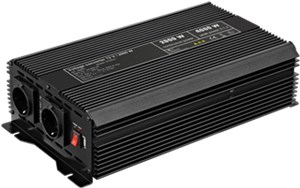 Przekładnik napięciowy DC/AC (12 V - 230 V/2000 W) USB