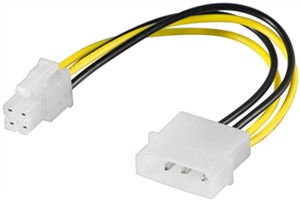 Kabel/Adapter zasilający do komputera, wtyk 5,25 na ATX12 P4, 4-pinowy 