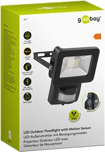 Reflektor zewnętrzny LED, 10 W, z czujnikiem ruchu