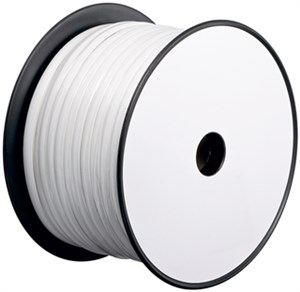 Kabel telefoniczny płaski rolka 4-przewodowy, 100 m rola, AWG 28, CCA (aluminium powlekane miedzią)