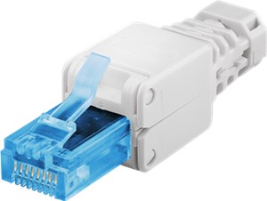 Beznarzędziowa wtyczka RJ45 CAT 6A UTP nieekranowana