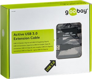 Aktywny przedłużacz USB 3.0, Czarny