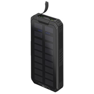 Powerbank z baterią słoneczną do szybkiego ładowania na zewnątrz 20.000 mAh (USB-C™ PD, QC 3.0)