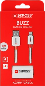 Kabel z alarmem BUZZ Charge’n Sync Lightning