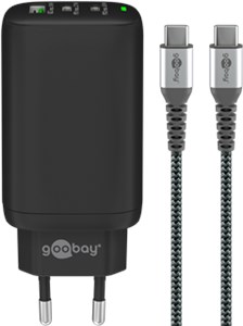 Zestaw ładujący 65 W USB-C™ PD (2x USB-C™ PD, 1x USB-A)