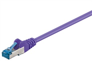 CAT 6A kabel krosowy, S/FTP (PiMF), Fioletowy, 5 m