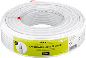 75 dB kabel koncentryczny SAT, podwójnie ekranowany