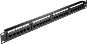 CAT 5e panel krosowy 19-calowy (48,3 cm), 24 porty (1 U)