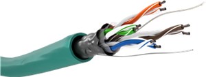 CAT 5e Kabel sieciowy, F/UTP, 100 m, Zielony