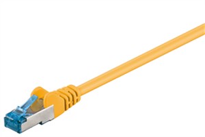 CAT 6A kabel krosowy, S/FTP (PiMF), Żółty, 5 m