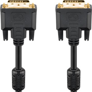 Kabel DVI-D Full HD Dual Link, pozłacany