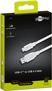 Kabel USB-C™ na USB-A 3.0, biały