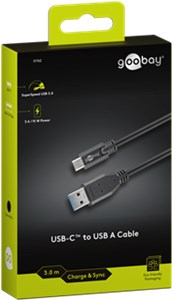 Kabel ładujący Super Speed USB-C™ do USB A 3.0 Sync & Charge