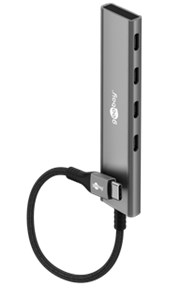 Slim 4-portowy koncentrator USB, USB-C™ na USB-C™, 5 Gbit/s