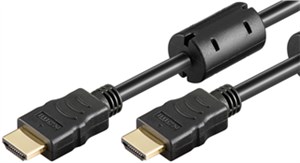 Przewód HDMI™ o dużej szybkości transmisji z Ethernetem (ferrytowy) Przewód HDMI™ o dużej szybkości transmisji z Ethernetem (ferrytowy)