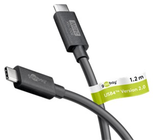 Certyfikowany kabel USB-C™, USB4™ wersja 2.0, 240 W, 80 Gbit/s, PD, 1,2 m