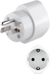 Adapter sieciowy USA/Japonia, biały