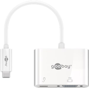 Adapter USB-C™ do VGA, PD, biały