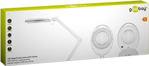 Lampa lupa LED z zaciskiem, 8 W, biały