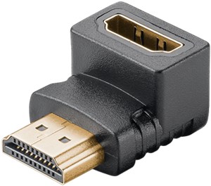 Adapter HDMI™ kątowy 270° pionowy, 8K @ 60 Hz, pozłacany