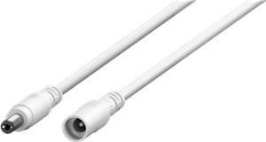 Kabel przedłużający DC, 3 m, biały Kabel przedłużający DC, 3 m, biały