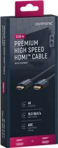 Premium Przewód HDMI™ o dużej szybkości transmisji z Ethernetem Premium Przewód HDMI™ o dużej szybkości transmisji z Ethernetem