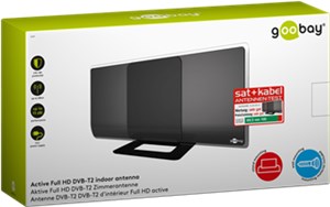 Aktywna antena wewnętrzna Full HD DVB-T2, z filtrem LTE/4G