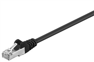 CAT 5e kabel krosowy, F/UTP, czarny, 5 m