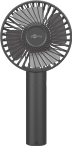 Ręczny wentylator USB z funkcją stojącą, czarny