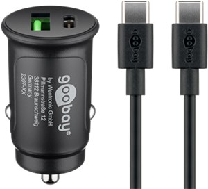 Dual USB zestaw do szybkiego ładowania samochodowego USB-C™ (27 W)