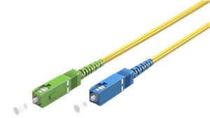 Kabel światłowodowy (FTTH), Singlemode (OS2) Yellow, żółty (Simplex), 5 m