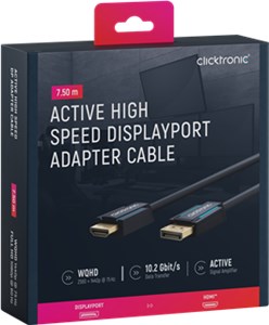Aktywny kabel adaptera Displayport do HDMI™ (Full-HD)