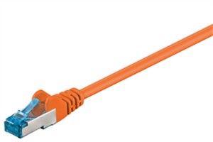 CAT 6A kabel krosowy, S/FTP (PiMF), Pomarańczowy, 5 m