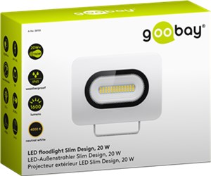 Reflektor zewnętrzny LED, 20 W, Slim Design Reflektor zewnętrzny LED, 20 W, Slim Design