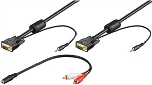 Kabel do monitora SVGA Full HD z linią audio