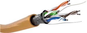 CAT 5e Kabel sieciowy, F/UTP, 100 m, pomarańczowy CAT 5e Kabel sieciowy, F/UTP, 100 m, pomarańczowy