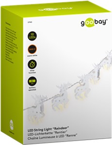 10 lampek LED "Renifer", białe 10 lampek LED "Renifer", białe