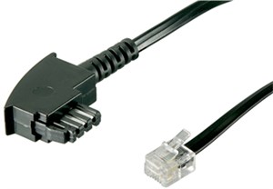 Kabel przyłączeniowy TAE-F (międzynarodowy układ styków) 4-pinowy 
