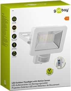 Reflektor zewnętrzny LED, 30 W, z czujnikiem ruchu
