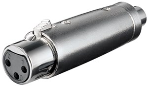 Adapter XLR, gniazdo RCA na gniazda XLR