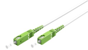 Kabel światłowodowy (FTTH), Singlemode (OS2) White, biały (Simplex), 3 m