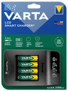 LCD Smart Charger+ (typ 57684) z 4x AA 2100 mAh