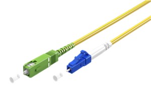 Kabel światłowodowy (FTTH), Singlemode (OS2) Yellow, żółty (Simplex), 10 m
