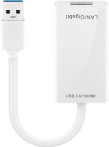 Adapter USB-A Ethernet, biały