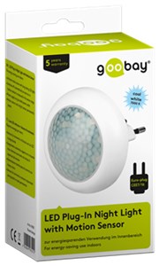 Kompaktowa lampka nocna LED z czujnikiem ruchu