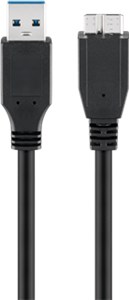 Kabel USB 3.0 Superspeed, Czarny