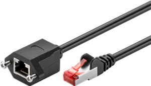 CAT 6 kabel przedłużającyF/UTP, czarny