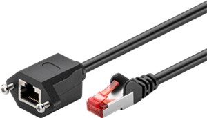 CAT 6 kabel przedłużającyF/UTP, czarny CAT 6 kabel przedłużającyF/UTP, czarny