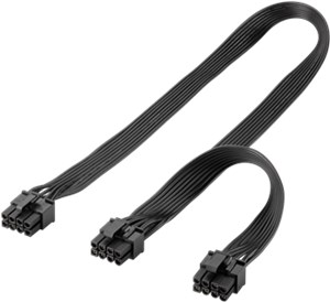 Kabel zasilający 8-pinowy męski do podwójnego 6+2 męskiego dla PCIe